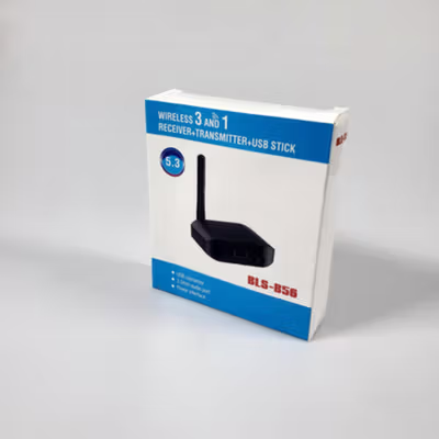 VAORLO Audio Adapter Bluetooth Transmitter Receiver USB 3in1 - B56 - Black — gambar 5