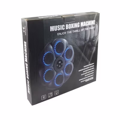 VKTECH Mesin Tinju Music Boxing Machine Wall Target Bluetooth 18 Speed - V18 - Black — gambar 5
