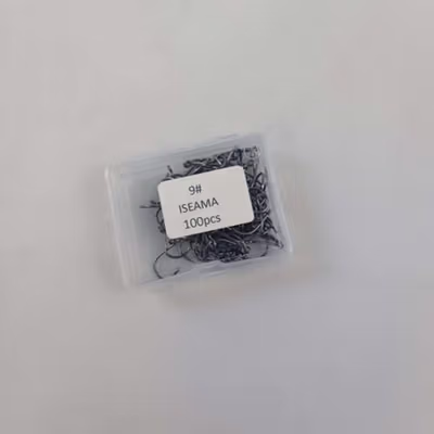 TaffSPORT Kail Pancing Ikan Barbed Fishing Hook Carbon Steel 100 PCS No 9 - IS300 - Black — gambar 5