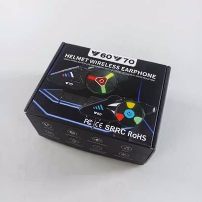 Kebidumei Headset Helm Bluetooth Music RGB IPX6 2000mAh - Y70 - Black — gambar 5