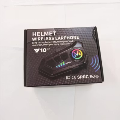 SOMAN Intercom Helm Bluetooth Headset 2 Riders Voice Control 1000mAh - Y102X - Black — gambar 5