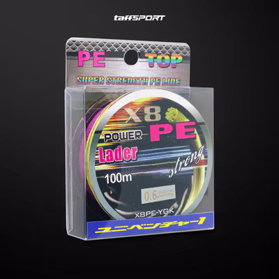 TaffSPORT Senar Pancing PE 8 Braided Strand Fishing Line 100 M 0.6 - X8 - No Color — gambar 5