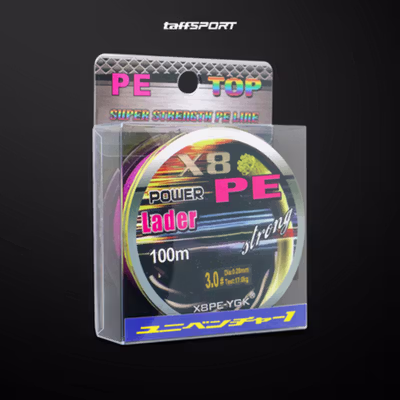 TaffSPORT Senar Pancing PE 8 Braided Strand Fishing Line 100 M 3.0 - X8 - No Color — gambar 5