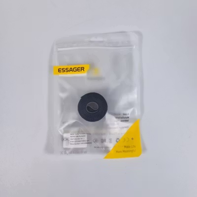 ESSAGER Pengikat Kabel Velcro Strap Organizer Wire Winder Tearable 1M - EXD-LX01 - Black — gambar 5