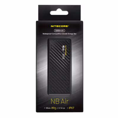 NITECORE Power Bank Ultra Thin PD QC 3.0 IPX7 Type C 5000mAh 18W - NB AIR - Black — gambar 5
