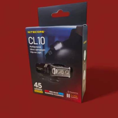 NITECORE Senter Klip Adjustable Clip Flashlight IPX4 45 Lumens - CL10 - Black — gambar 5