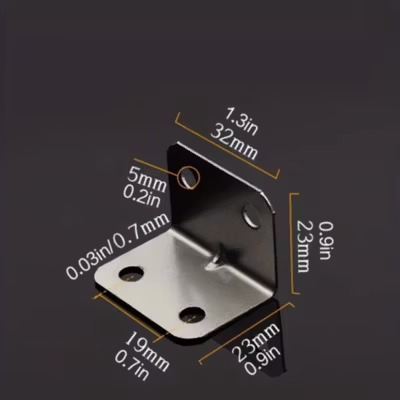 SINEKY Plat Siku L Besi Iron Corner Bracket 20 PCS - SK3412 - Silver — gambar 5