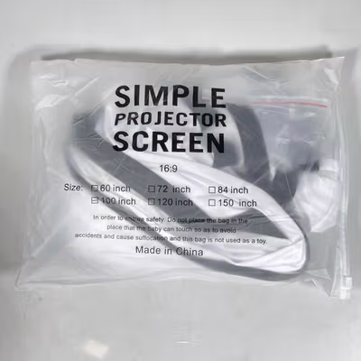LEJIADA Kain Layar Proyektor High Contrast HD 16:9 8 Hooks 120 Inch - LJ02 - White — gambar 5