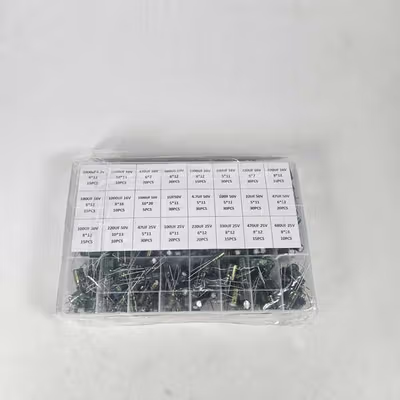JCCON Set Kapasitor Elektrolit Electrolytic Capacitor 6.3V-50V 460 PCS - JC460 - Green/Yellow — gambar 5